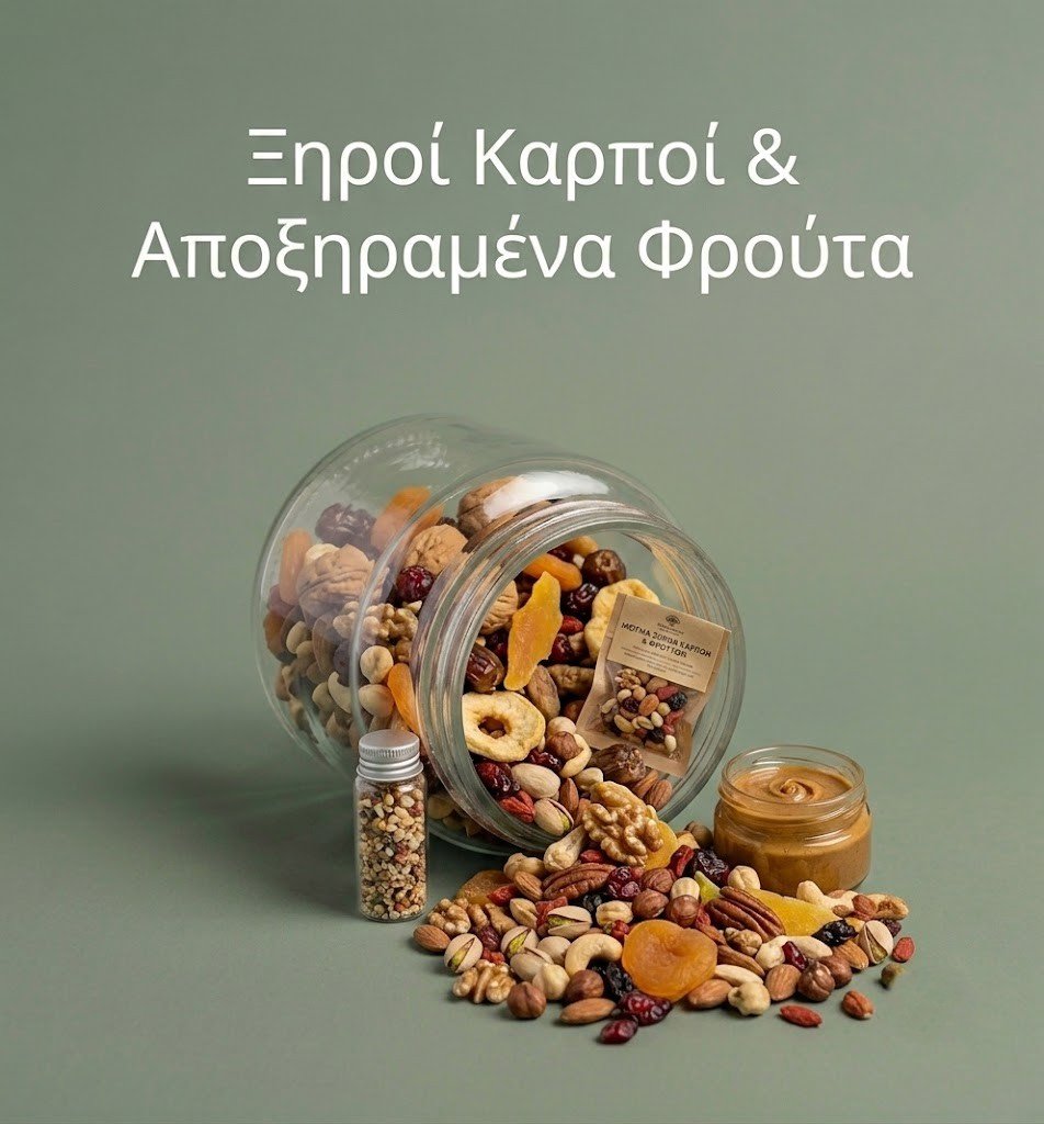 ξηροι καρποι και αποξηραμενα φρουτα